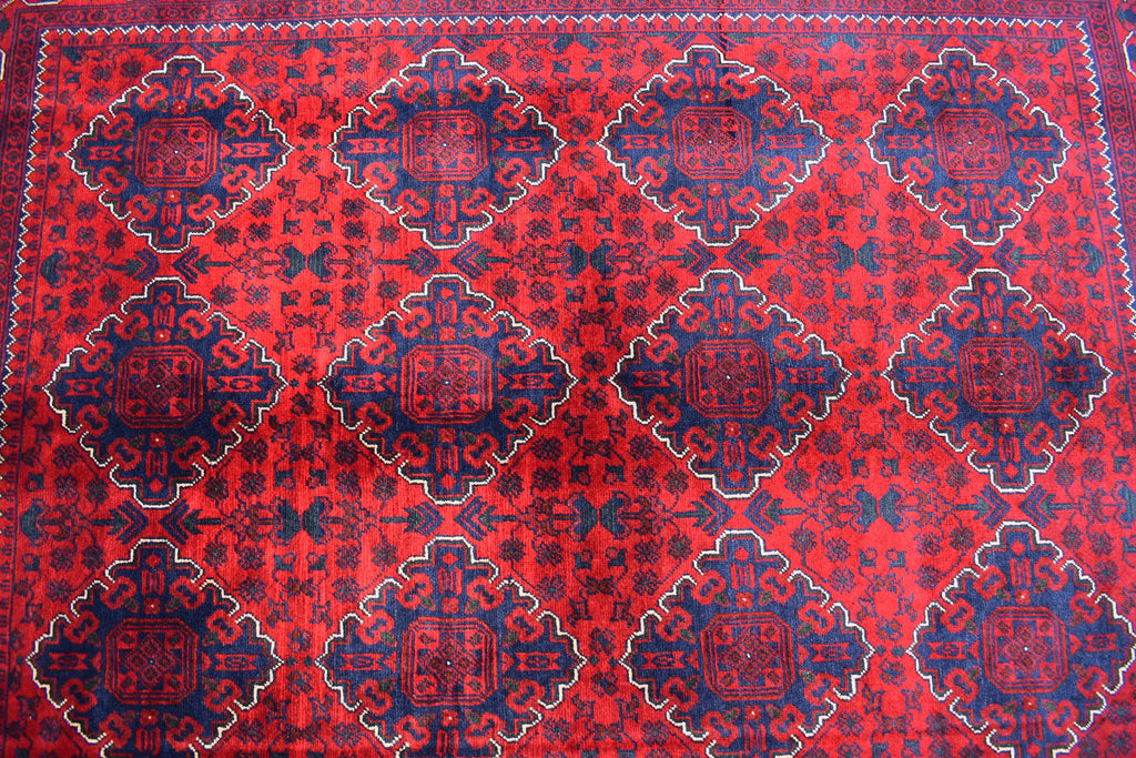 6.7 x4.10 Ft Afghan Bukhara rug, Turkmen handmade Wool rug, Custom Khal Muhammadi Khamyab Bukhara rugs, Tribal rug, Living room, Office rug