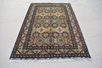 Afghan rug 6.2 x 4.10 Ft, High-Quality Afghan Turkman, Handmade Rug, Hand-knotted Bukhara Rug, Bedroom rug ,Area Rug, Oriental Living Room