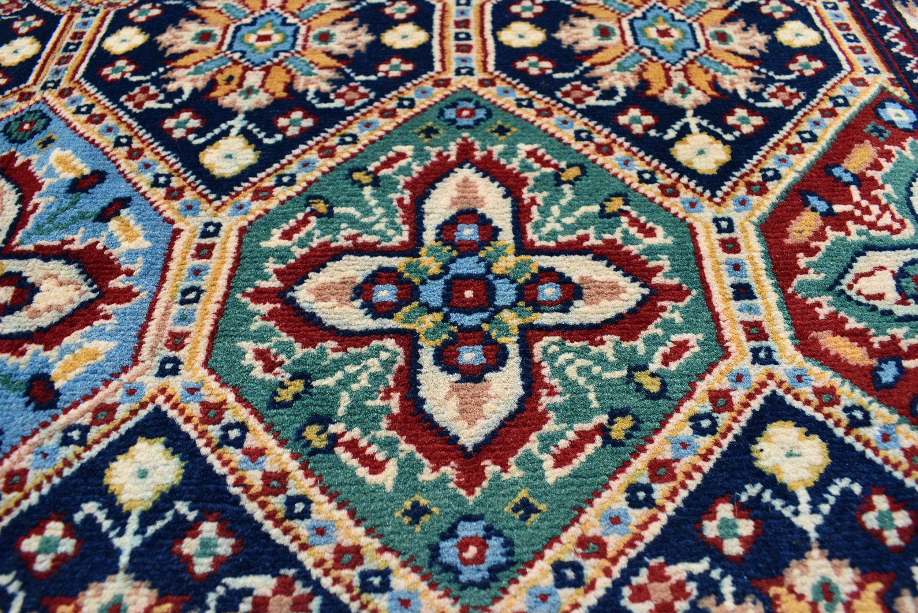 Afghan rug 6.2 x 4.10 Ft, High-Quality Afghan Turkman, Handmade Rug, Hand-knotted Bukhara Rug, Bedroom rug ,Area Rug, Oriental Living Room