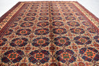 Bokhara 5x7 Ft, Hand Knotted High Quality Wool Rug- Multi Color Rugs For Living Room- Turkoman Tribal Rug 5X7- High Pile Soft Wool Area Rugs