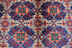 Bokhara 5x7 Ft, Hand Knotted High Quality Wool Rug- Multi Color Rugs For Living Room- Turkoman Tribal Rug 5X7- High Pile Soft Wool Area Rugs