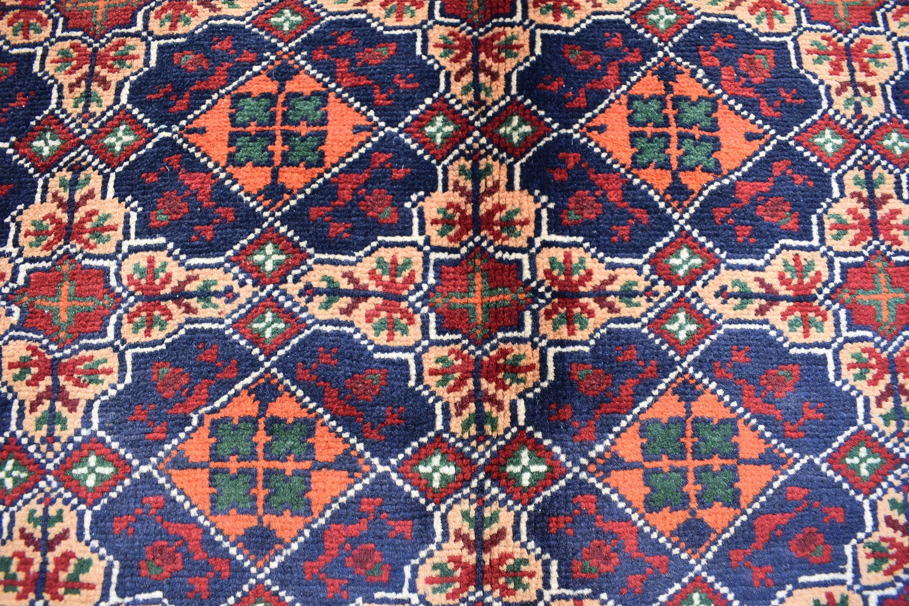 Bokhara 5x7 Ft, Hand Knotted High Quality Wool Rug- Multi Color Rugs For Living Room- Turkoman Tribal Rug 5X7- High Pile Soft Wool Area Rugs