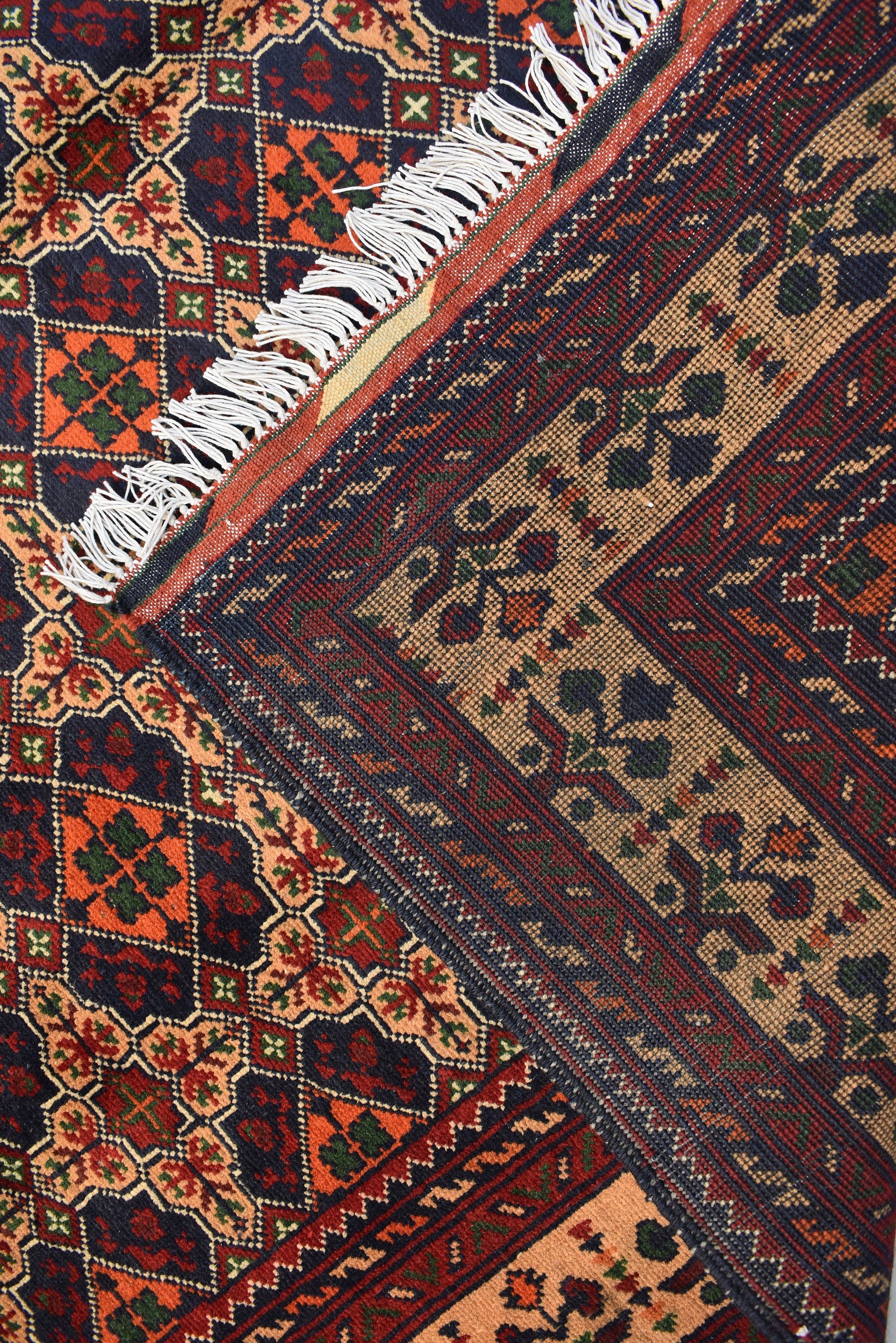 Bokhara 5x7 Ft, Hand Knotted High Quality Wool Rug- Multi Color Rugs For Living Room- Turkoman Tribal Rug 5X7- High Pile Soft Wool Area Rugs