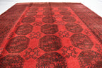 9.6 x 6.8 Ft Afghan Antique Elephant Foot Design Vinatge Rug Turkmen Pattern Bedroom Hnad knotted rug Area & Floor Rug