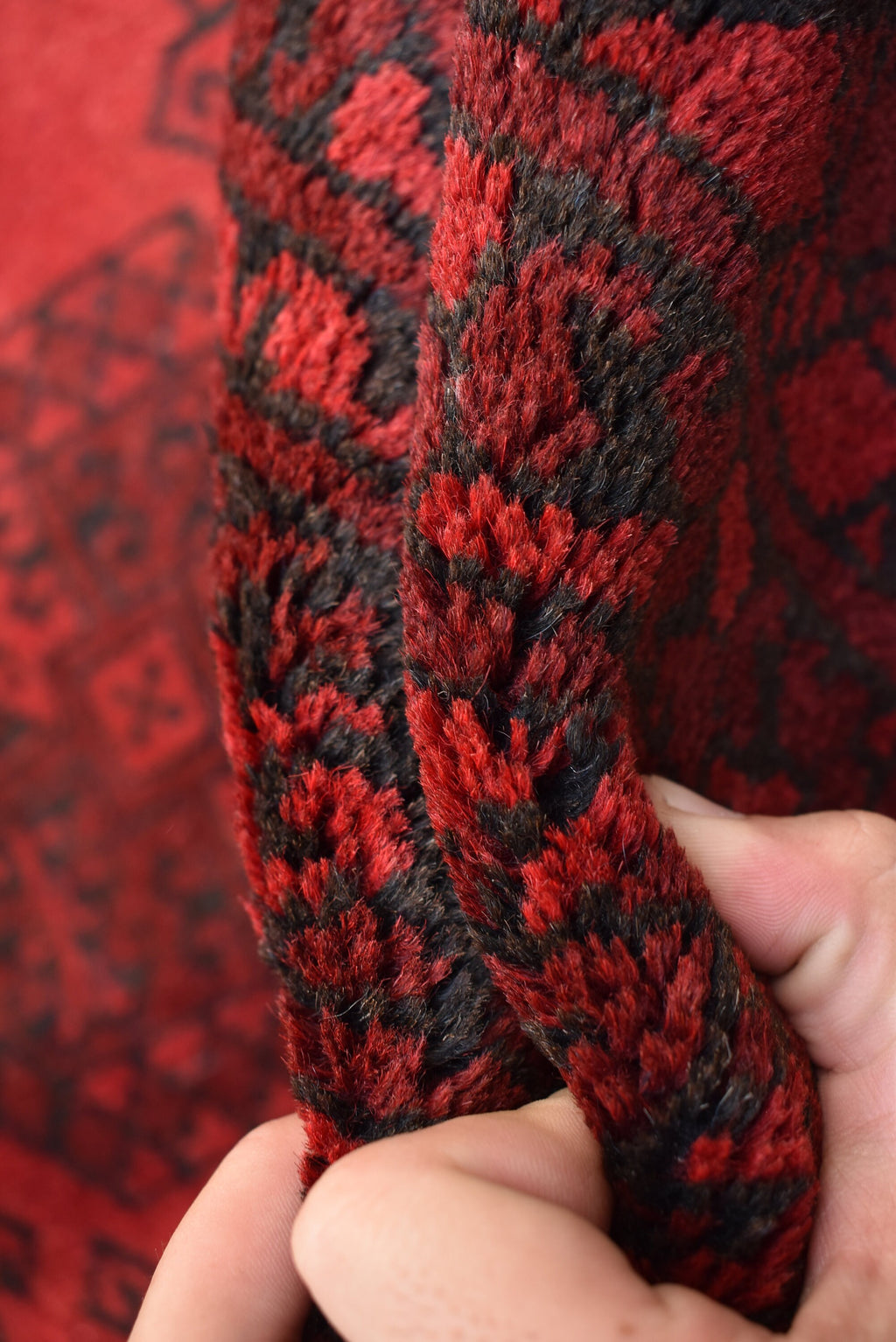 9.6 x 6.8 Ft Afghan Antique Elephant Foot Design Vinatge Rug Turkmen Pattern Bedroom Hnad knotted rug Area & Floor Rug