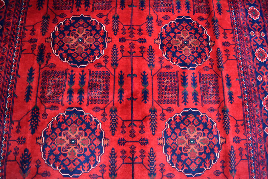6x9 Bukhara Handwoven Afghan Rug, Authentic Luxurious and timeless, Perfect for Modern and Traditional Homes, Free shipping- 5.10x8.10 ft