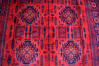 6x9 Bukhara Handwoven Afghan Rug, Authentic Luxurious and timeless, Perfect for Modern and Traditional Homes, Free shipping- 5.10x8.10 ft
