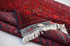 6x8Ft, Handwoven Afghan Bukhara Rug, Turkmen Tribal Traditional Wool Carpet Soft Pile, Boho Home Decor, Perfect for living room, Bedroom