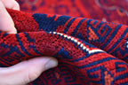 3x13 Long Runner Best Quality Bukhara Tribal Afghan Wool Rug, Perfect for Hallway, Entryway-Long Narrow Red Rug, Boho Home decor 12.9x2.8 ft