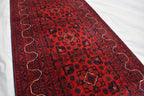 3x16Ft Long Afghan Hallway Runner, Extra Long Handmade Afghan Runner, High Quality 100% Wool Turkmen Runner, Entryway Oriental Runner Rug