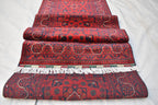 3x16Ft Long Afghan Hallway Runner, Extra Long Handmade Afghan Runner, High Quality 100% Wool Turkmen Runner, Entryway Oriental Runner Rug