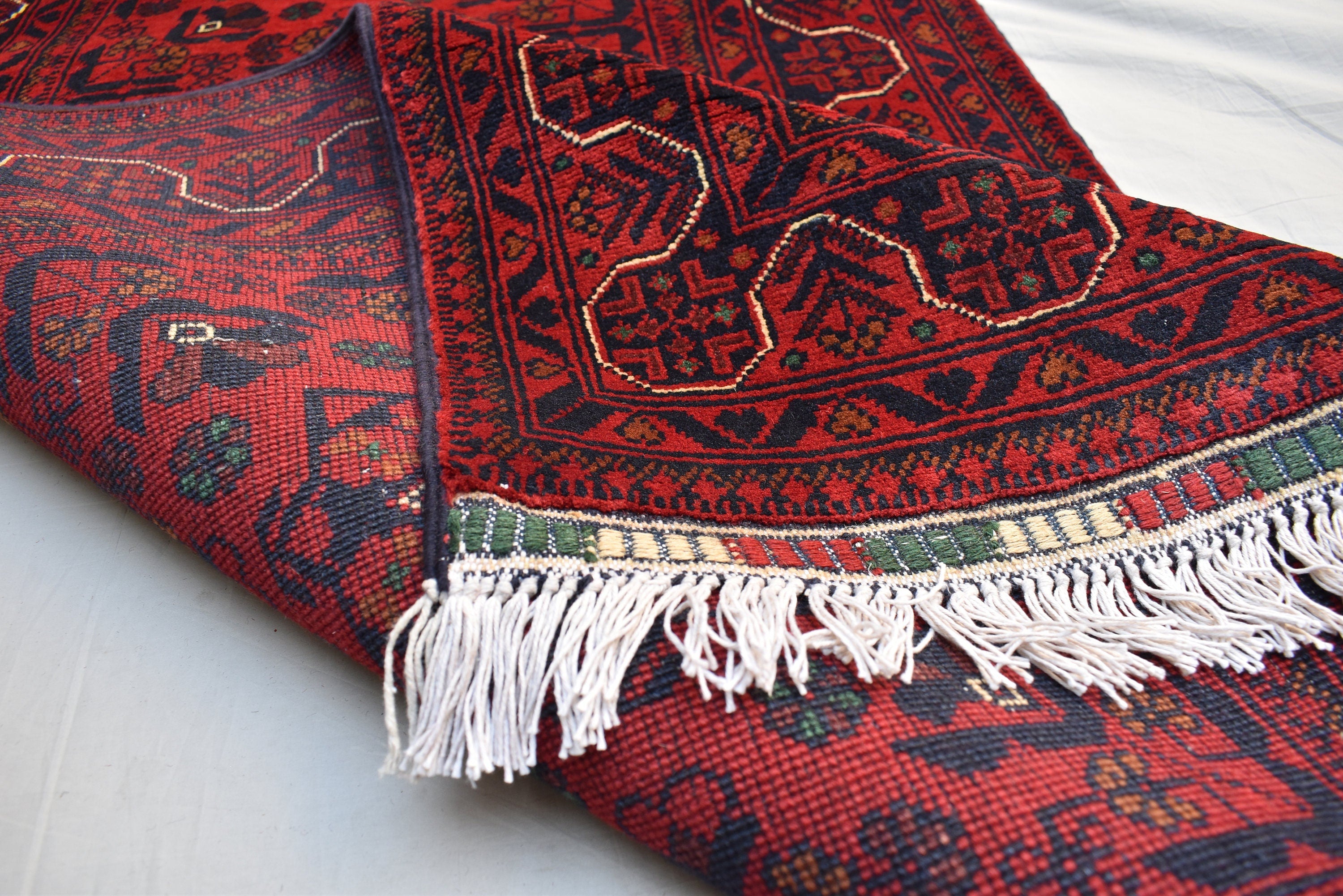 3x16Ft Long Afghan Hallway Runner, Extra Long Handmade Afghan Runner, High Quality 100% Wool Turkmen Runner, Entryway Oriental Runner Rug