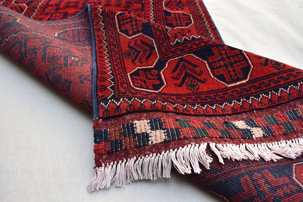 19.7x2.7Ft Long Runner Best Quality Turkmen Khamyab Khal Mohammadi Bokhara Runner Afghan Handmade Wool Oriental Hallway runner, Entryway Rug