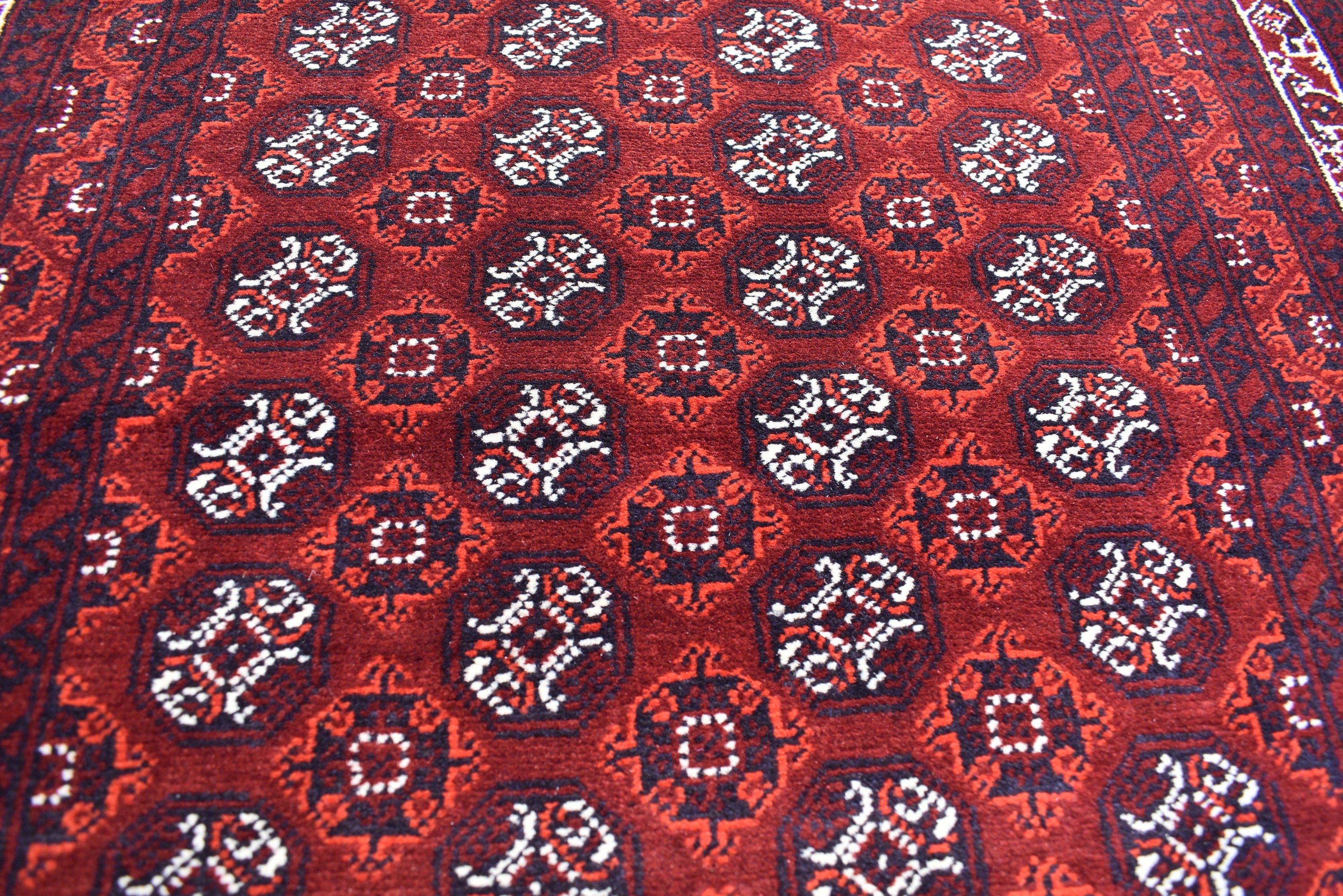 3x13ft, Afghan Handmade Runner Afghan Turkmen Bokhara 100% Wool Runner Handmade Afghan Hallway Runner Oriental Rug, 385x82 ft