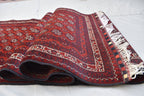 3x13ft, Afghan Handmade Runner Afghan Turkmen Bokhara 100% Wool Runner Handmade Afghan Hallway Runner Oriental Rug, 385x82 ft