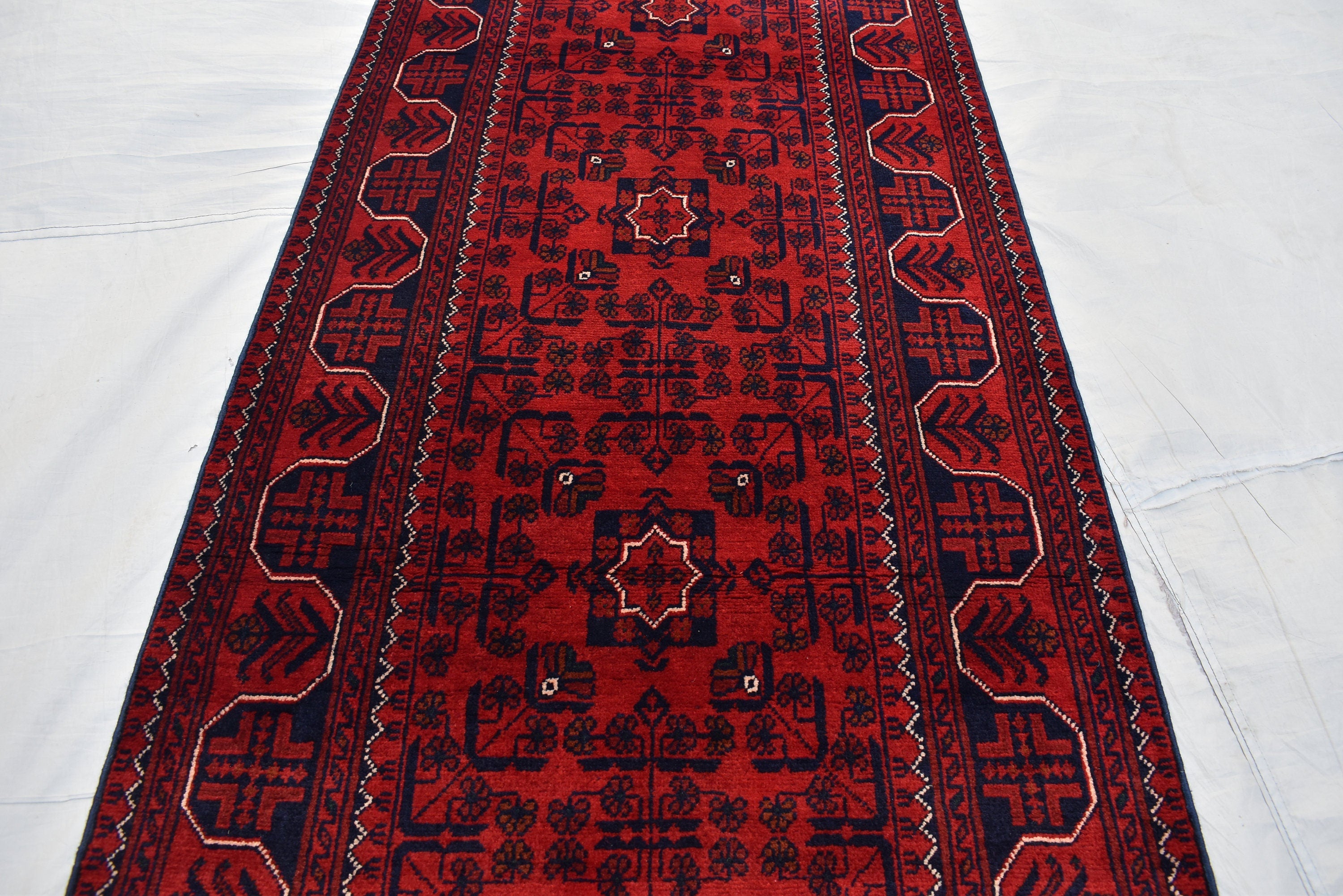3x20Ft, Long Runner Best Quality Turkmen Khamiyab Khal Mohammadi Bokhara Runner Afghan Handmade Wool Oriental Hallway runner 600x78 cm