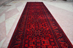 31.6 x 2.9 Ft Long Runner Best Quality Turkmen Khamiyab Khal Mohammadi Bokhara Runner Afghan Handmade Wool Oriental Hallway runner