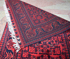 31.6 x 2.9 Ft Long Runner Best Quality Turkmen Khamiyab Khal Mohammadi Bokhara Runner Afghan Handmade Wool Oriental Hallway runner