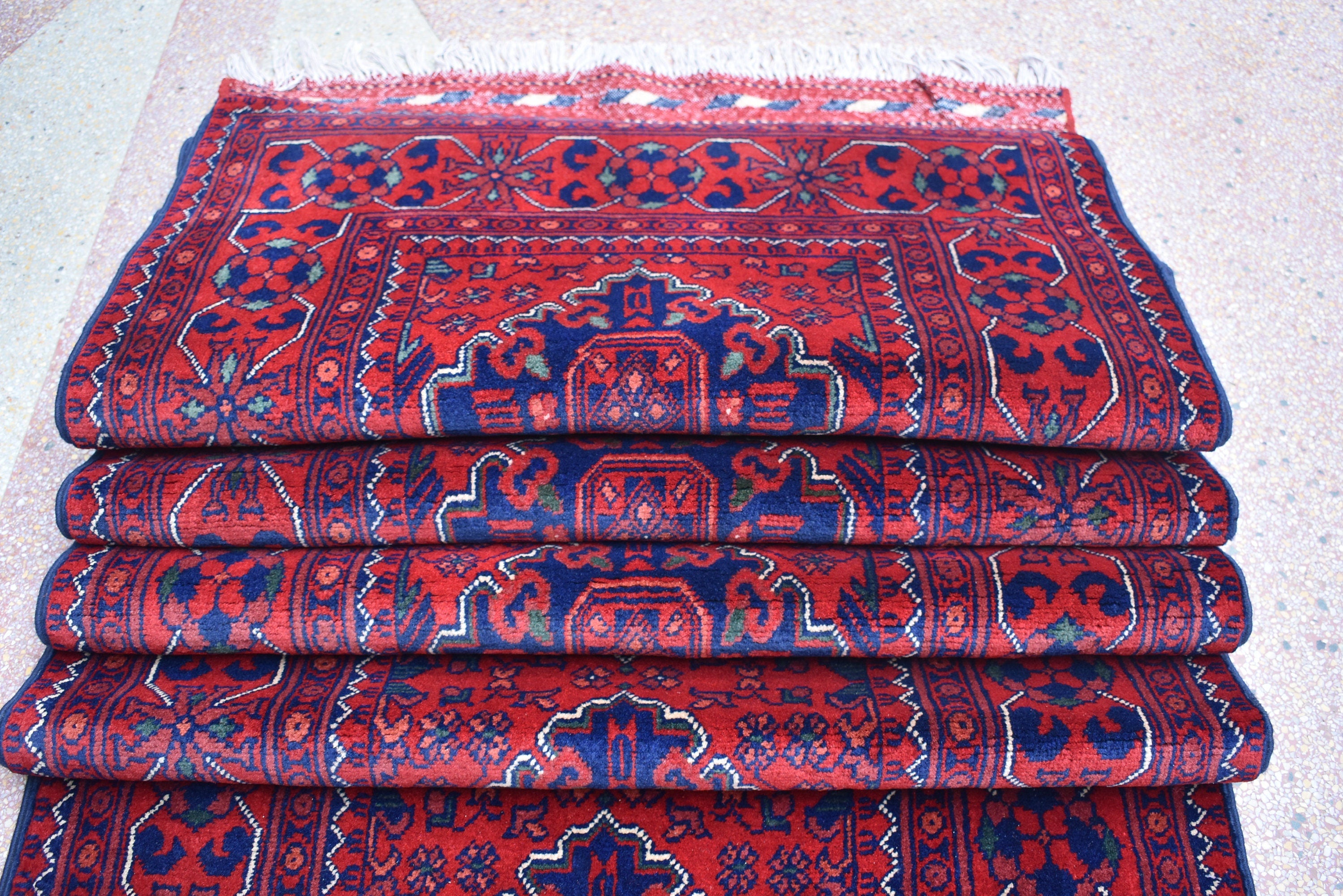 23.2 x 2.8 Ft Long Runner Best Quality Turkmen Khamiyab Khal Mohammadi Bokhara Runner Afghan Handmade Wool Oriental Hallway runner