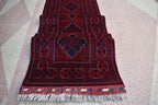 3x23Ft Long Handwoven Afghan Hallway Runner Rug, Turkmen Wool Extra Long Narrow Rug, Corridor Rug, Entryway Rug, Rug for Parties, Functions