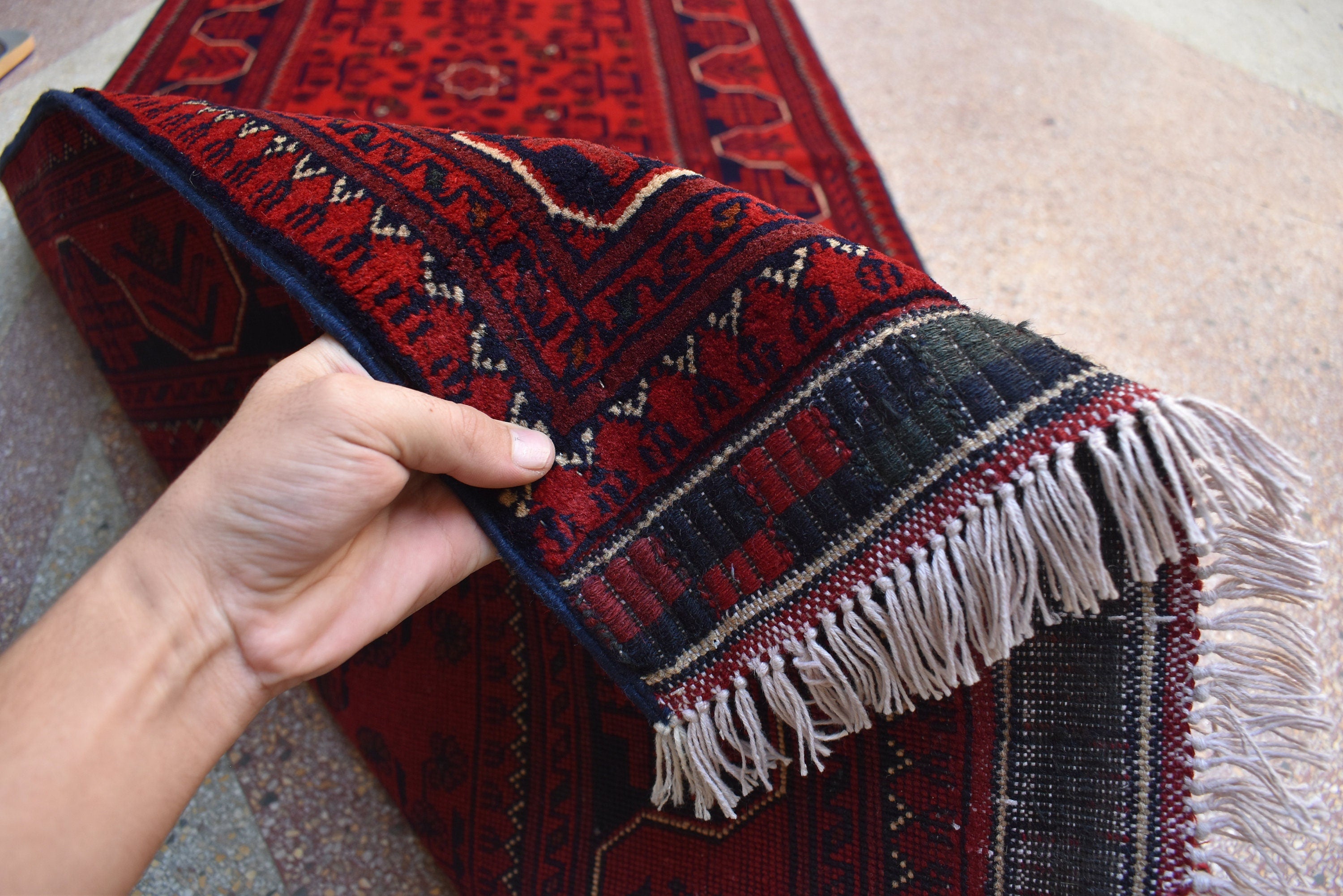 12.11 x 2.9 Ft Long Runner Best Quality TUrkmen Khamyab Khal Mohammadi Bokhara Runner Afghan Handmade Wool Oriental Hallway Runner
