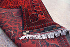 3x13Ft, Long Runner Best Quality Turkmen Khal Mohammadi Bokhara Runner, Afghan Handmade Wool Oriental Hallway Runner, Perfect for Festivals
