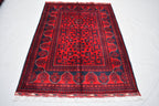 5.2 x 3.5 Ft Bokhara Rug Turkmen 100% Wool Afghan Veg dyes Handmade bukhara Pattern Area rug 5x3 Turkmen Oriental Rug