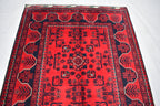 3x5 Handmade Afghan Bukhara Rug, Tribal Wool Rug, Traditional Oriental Bedroom, Living Room Rug. Perfect For Hallway or entryway 5.2x3.4 ft