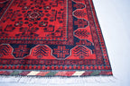 3x5 Handmade Afghan Bukhara Rug, Tribal Wool Rug, Traditional Oriental Bedroom, Living Room Rug. Perfect For Hallway or entryway 5.2x3.4 ft