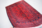 4.10 x 3.3 Ft Bokhara Rug Turkmen 100% Wool Afghan Veg dyes Handmade bukhara Pattern Turkmen Oriental Rug