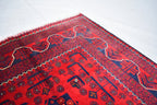 4.10 x 3.3 Ft Bokhara Rug Turkmen 100% Wool Afghan Veg dyes Handmade bukhara Pattern Turkmen Oriental Rug