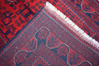 4.10 x 3.3 Ft Bokhara Rug Turkmen 100% Wool Afghan Veg dyes Handmade bukhara Pattern Turkmen Oriental Rug