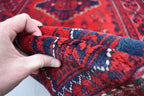 4.11x3.4 Bukhara Rug Turkmen 100% Wool Afghan, Natural Veg dyes, Perfect For Bedroom, Office, Living Room
