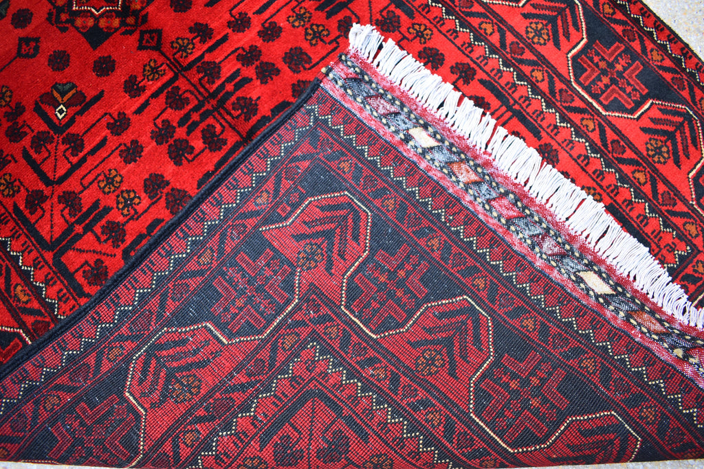 5.3x3.5Ft, Bokhara Rug – Handmade Afghan Turkmen Wool Carpet, Bukhara Pattern, Vegetable Dyed Oriental Area Rug, Small Area Rug, Bedroom Rug