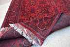 4x6Ft, Bokhara Turkmen Rug – Afghan Handmade 100% Wool Carpet | Vegetable Dyed Bukhara Pattern Oriental Area Rug | Tribal Living Room Decor
