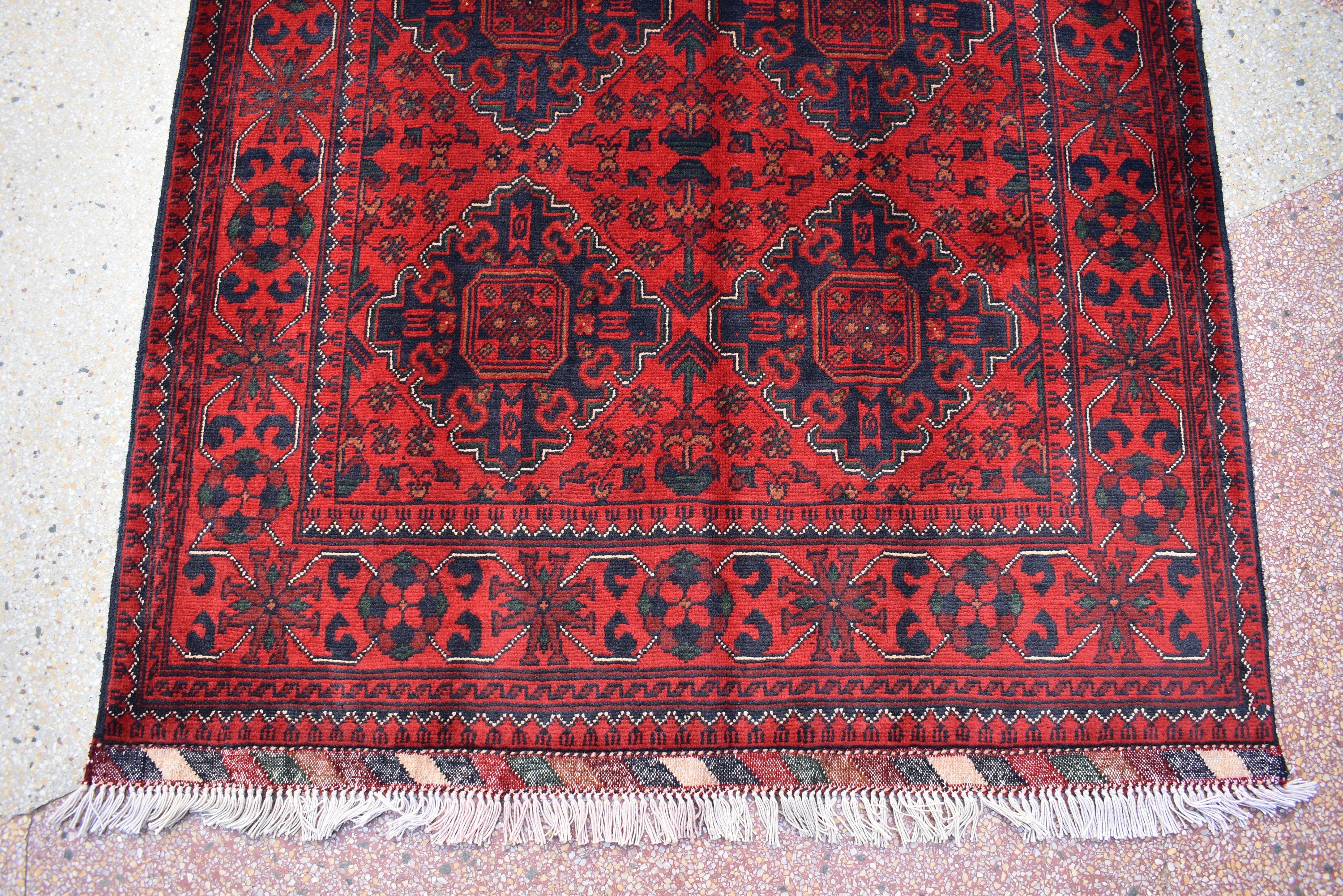 Bokhara Rug Ft 5.1*3.5 Turkmen 100% Wool Afghan Veg dyes Handmade bukhara Pattern Turkmen Oriental Rug