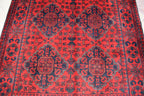 Bokhara Rug Ft 5.1*3.5 Turkmen 100% Wool Afghan Veg dyes Handmade bukhara Pattern Turkmen Oriental Rug