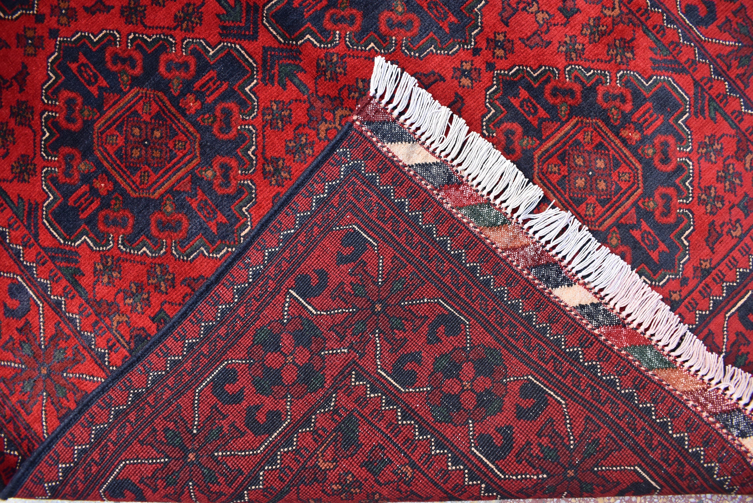 Bokhara Rug Ft 5.1*3.5 Turkmen 100% Wool Afghan Veg dyes Handmade bukhara Pattern Turkmen Oriental Rug