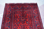 3x5 Bokhara Rug Turkmen 100% Wool Afghan Veg dyes Handmade Oriental Pattern Turkmen Rug, Rugs For Living Room-Bedroom Rug