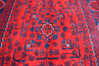 3x5 Bokhara Rug Turkmen 100% Wool Afghan Veg dyes Handmade Oriental Pattern Turkmen Rug, Rugs For Living Room-Bedroom Rug