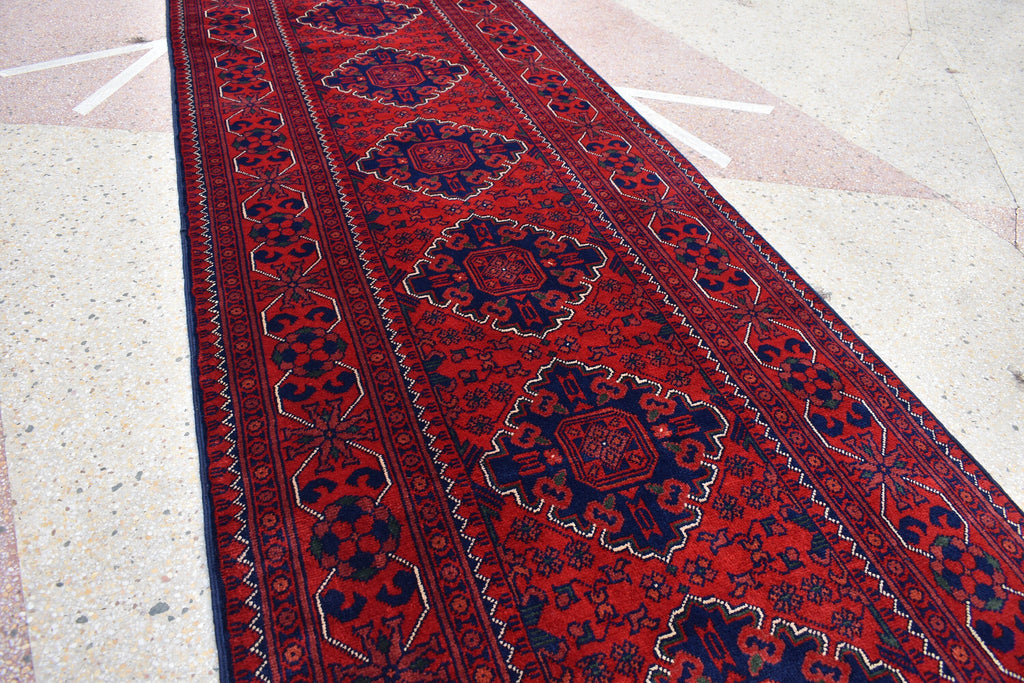 23.0 x 2.9 Ft Long Runner Best Quality Turkmen Khamiyab Khal Mohammadi Bokhara Runner Afghan Handmade Wool Oriental Hallway runner