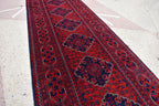 23.0 x 2.9 Ft Long Runner Best Quality Turkmen Khamiyab Khal Mohammadi Bokhara Runner Afghan Handmade Wool Oriental Hallway runner