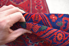 23.0 x 2.9 Ft Long Runner Best Quality Turkmen Khamiyab Khal Mohammadi Bokhara Runner Afghan Handmade Wool Oriental Hallway runner