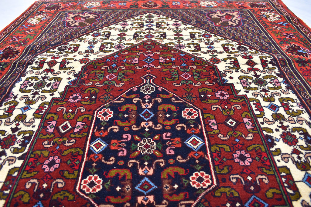 6.5x4.1 ft Oriental Rug, Fine Quality Handmade Afghan Rug, Medallion Design Floral Patterns Turkmen Soft Wool Rug, Rug for Living Room,