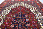6.5x4.1 ft Oriental Rug, Fine Quality Handmade Afghan Rug, Medallion Design Floral Patterns Turkmen Soft Wool Rug, Rug for Living Room,