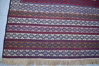 Collectible Rug 7.3 x 4.4 Ft Antique Yamood Sumak Kilim Rug– Handwoven, Authentic Tribal Design, Vintage Home Decor, Living Room Rug