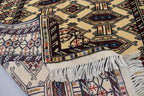 3.10 x 2.8 Ft Vintage Afghan Rug Zahir Shahi Pattern Turkoman Weave Fine Quality Carpet Traditional Herati Rug Super High Quality Rug