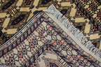 3.10 x 2.8 Ft Vintage Afghan Rug Zahir Shahi Pattern Turkoman Weave Fine Quality Carpet Traditional Herati Rug Super High Quality Rug