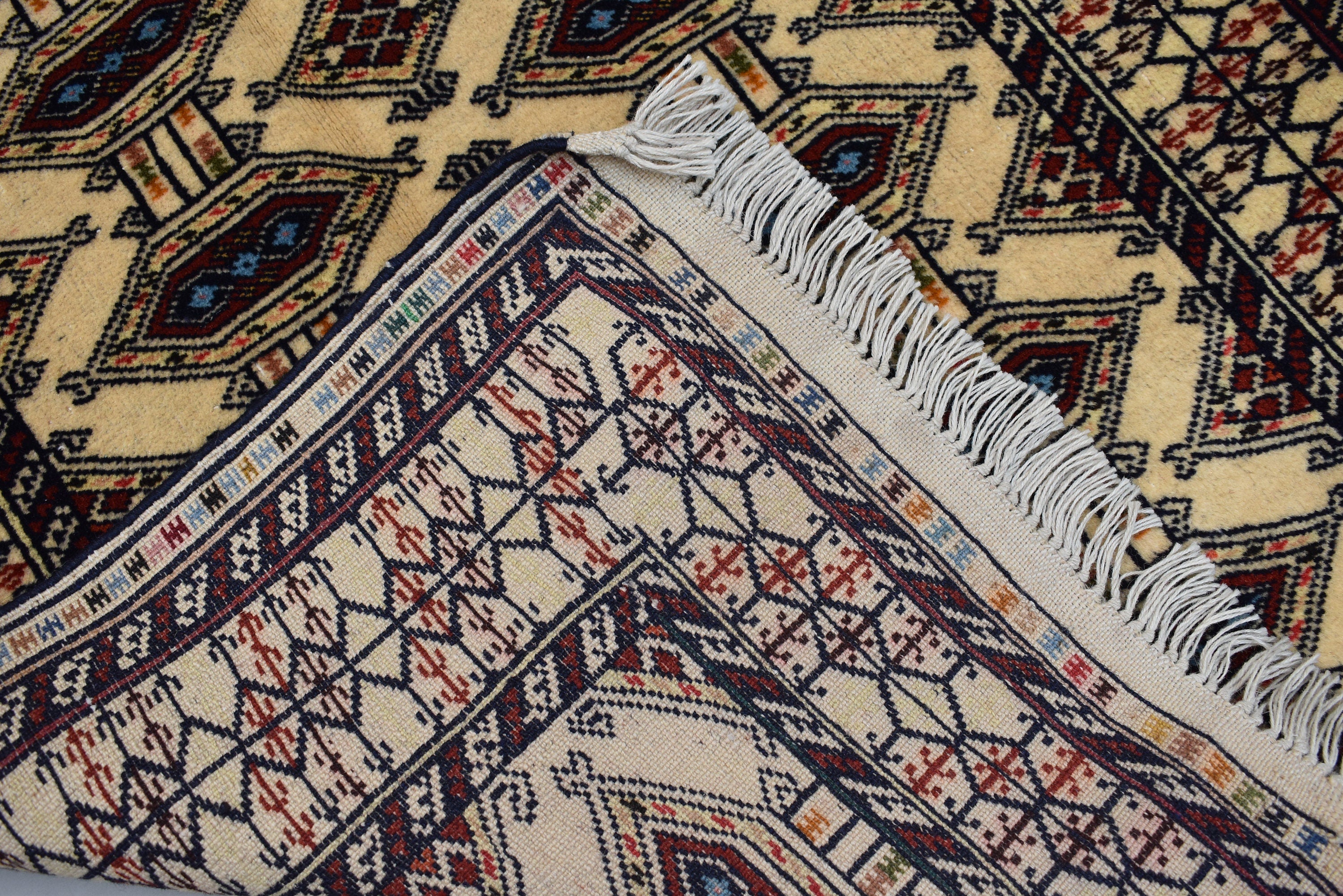 3.10 x 2.8 Ft Vintage Afghan Rug Zahir Shahi Pattern Turkoman Weave Fine Quality Carpet Traditional Herati Rug Super High Quality Rug