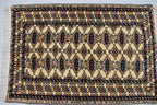 3.10 x 2.8 Ft Vintage Afghan Rug Zahir Shahi Pattern Turkoman Weave Fine Quality Carpet Traditional Herati Rug Super High Quality Rug